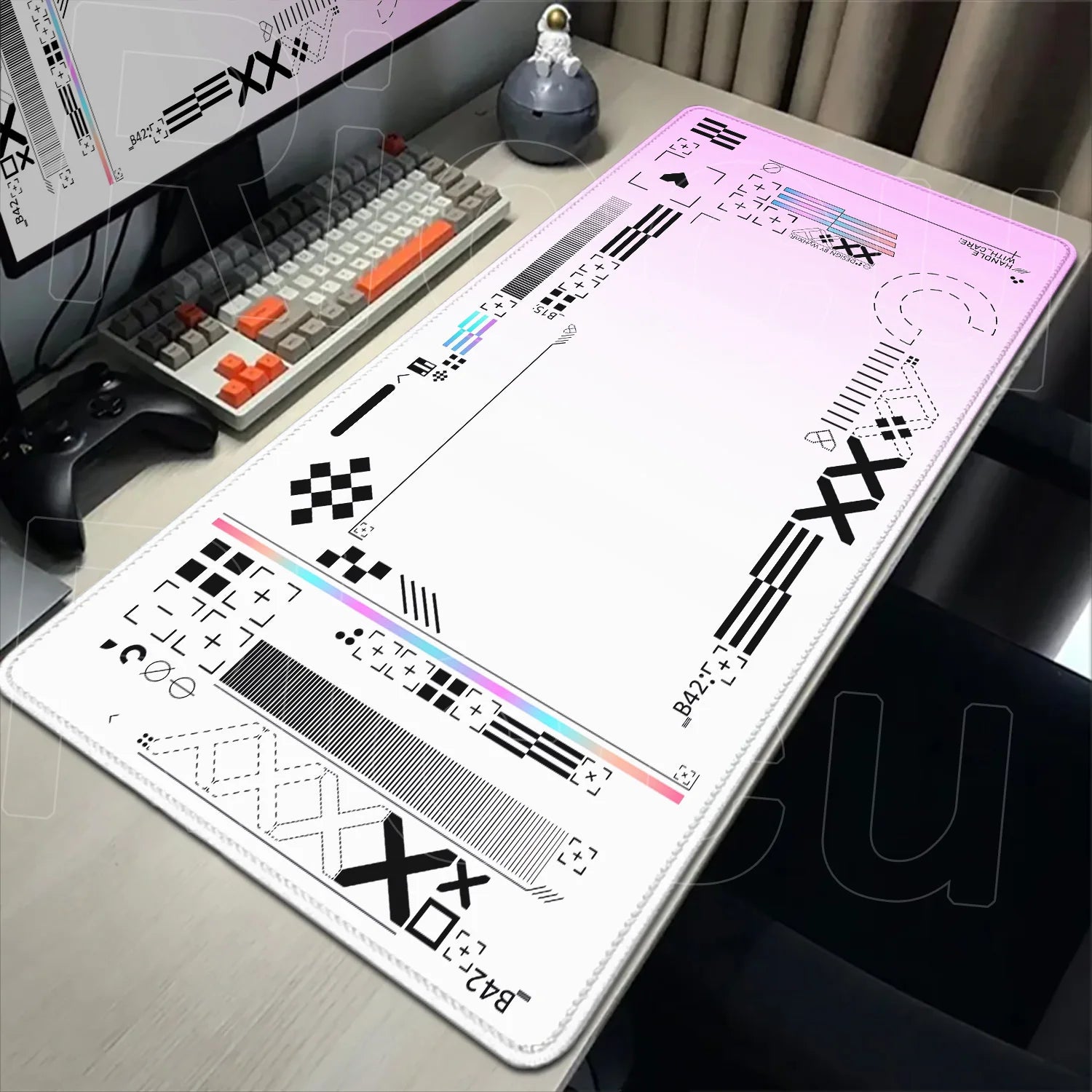 Mousepad - Cartoon Pink