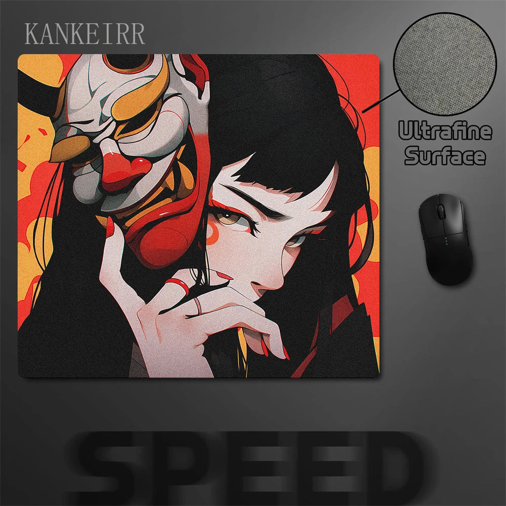 Mousepad - Oni Mask Girl