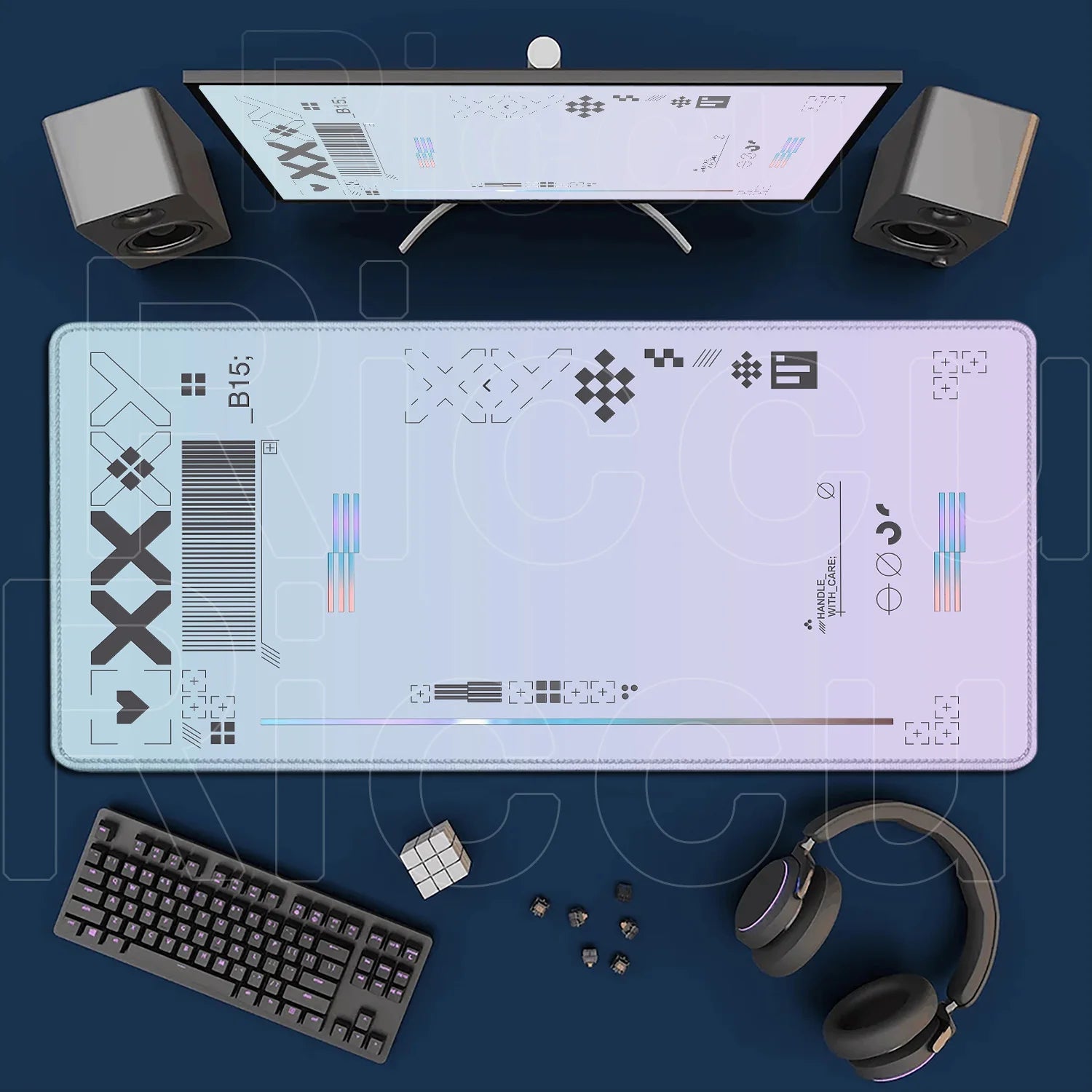 Mousepad - Cartoon Pink
