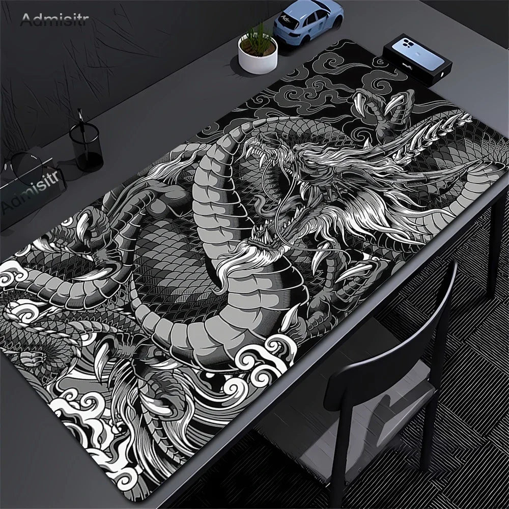 Mousepad - Dragon B&W
