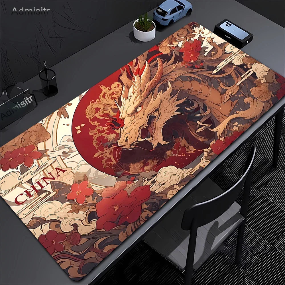 Mousepad - Dragon B&W