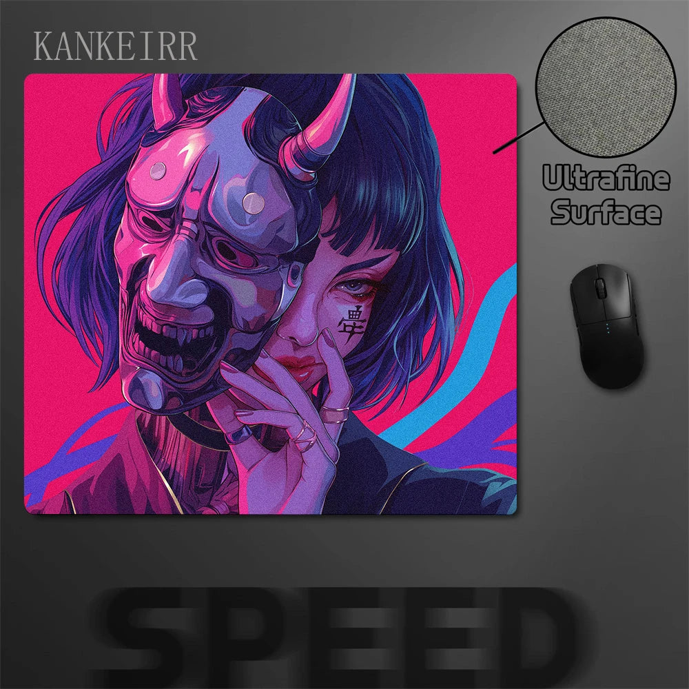 Mousepad - Oni Mask Girl