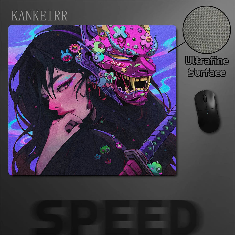 Mousepad - Oni Mask Girl