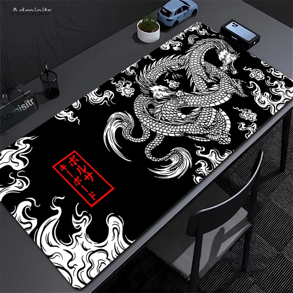 Mousepad - Dragon B&W