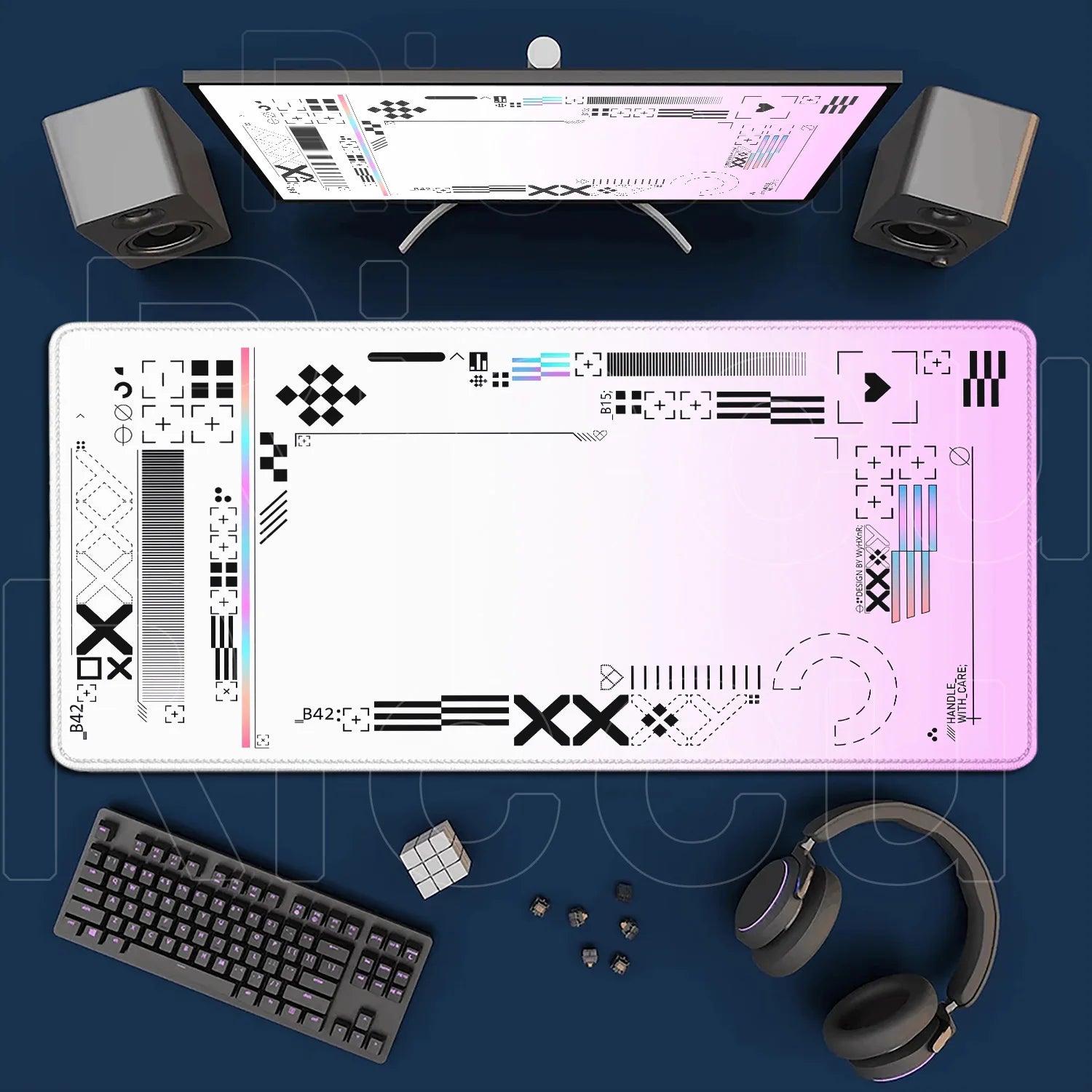 Mousepad - Cartoon Pink