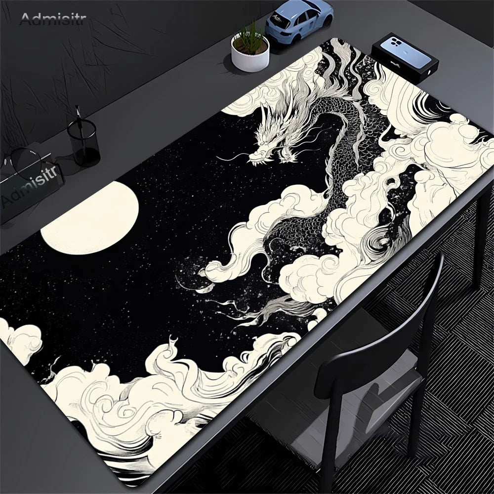 Mousepad - Dragon B&W
