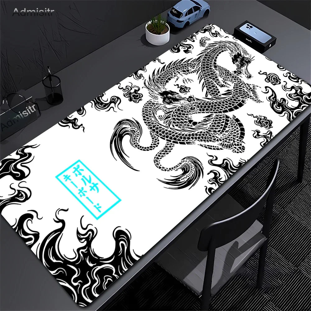 Mousepad - Dragon B&W